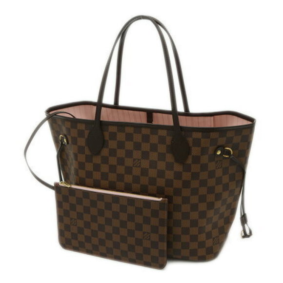 Louis Vuitton Damier Neverfull Tote Bag Rose Pink Ballerine - Picture 1 of 7